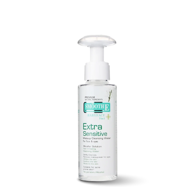 smooth e extra sensitive makeup cleansing water 100 ml.