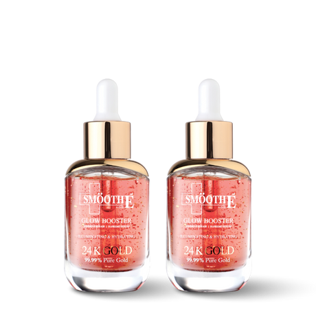 (pack 2) smooth e gold 24k glow booster anti-aging serum