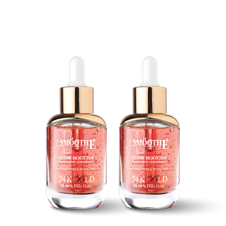 (pack 2) smooth e gold 24k glow booster anti-aging serum