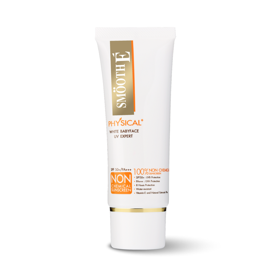smooth e physical white babyface spf50+ pa+++ uv expert