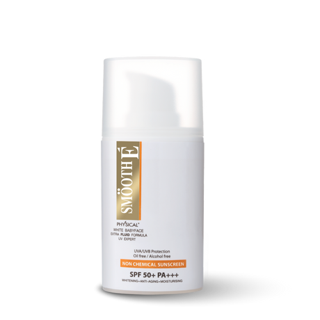 smooth e physical white extra fluid spf50+ pa+++