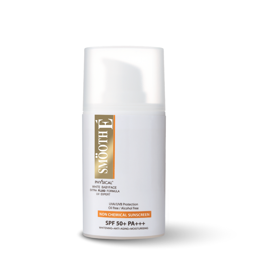 smooth e physical white extra fluid spf50+ pa+++