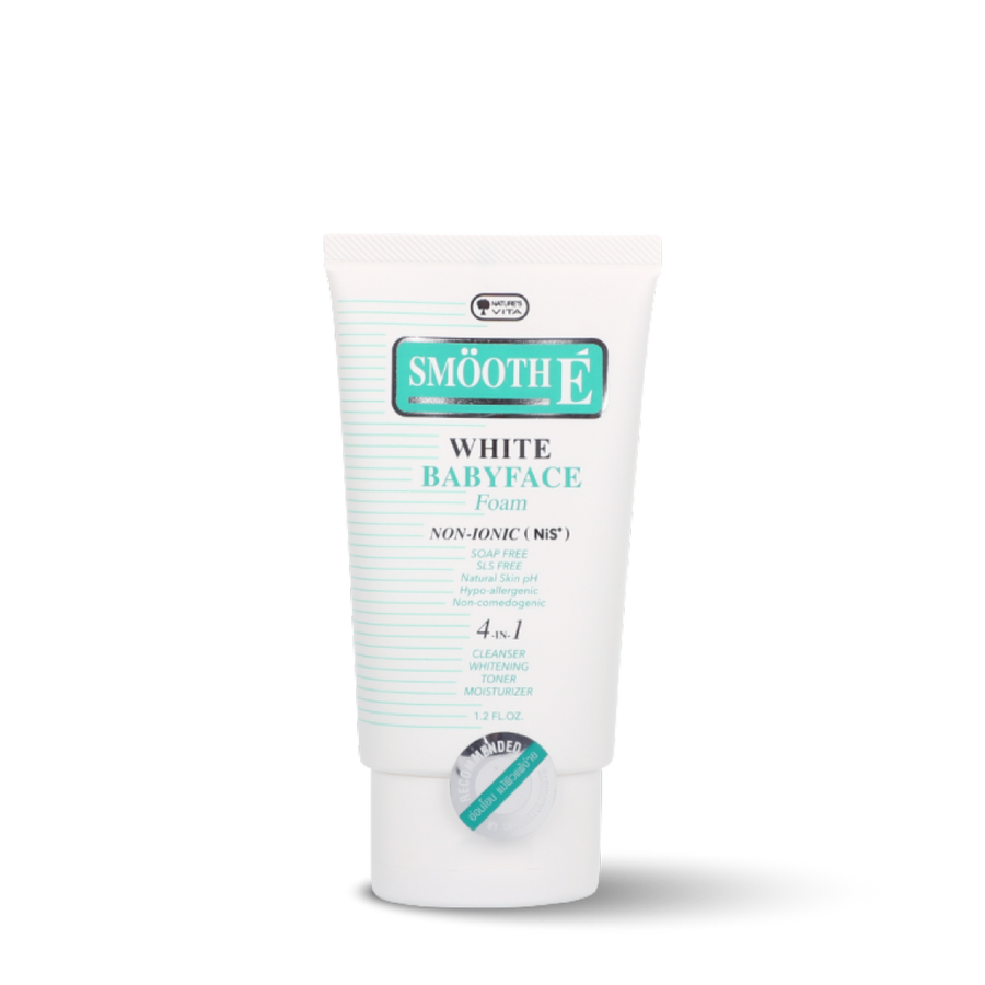 smooth e white babyface foam 1.2 oz.