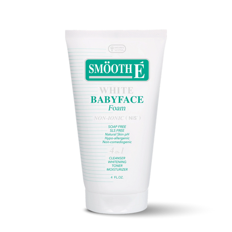 smooth e white babyface foam 4 oz.