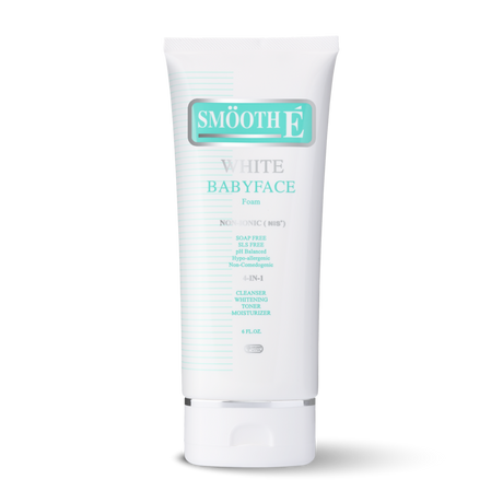 smooth e white babyface foam 6 oz.
