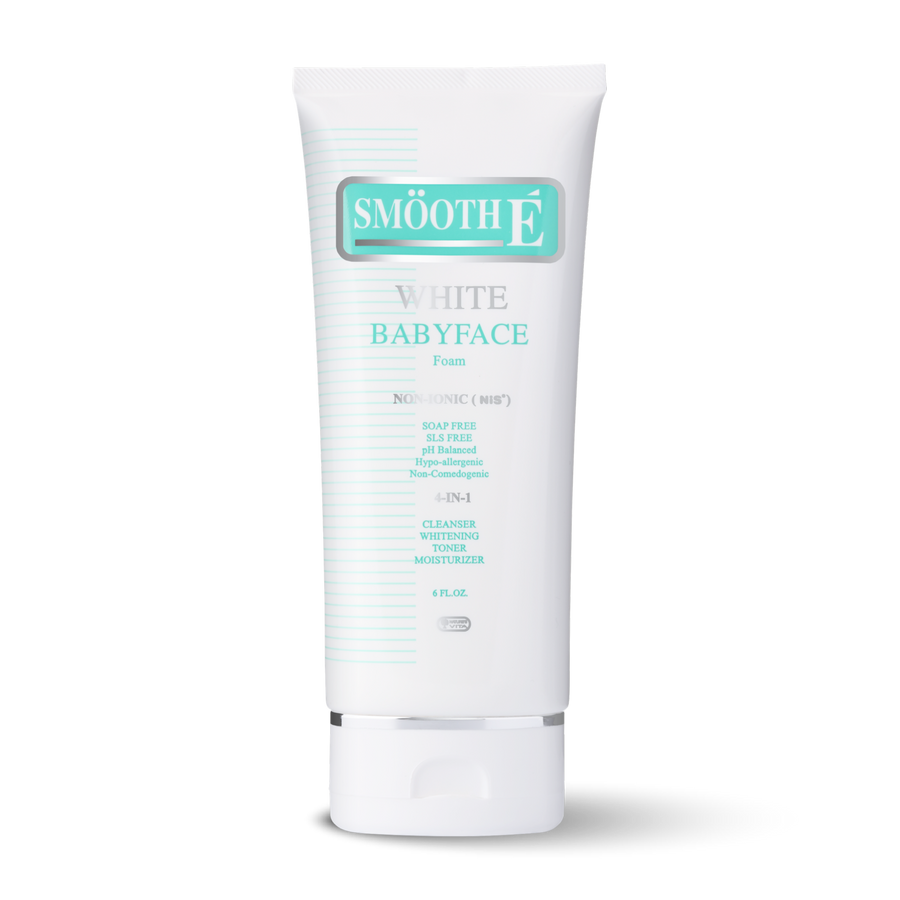 smooth e white babyface foam 6 oz.