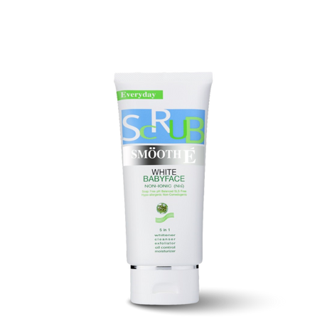smooth e white babyface scrub 2.2 oz.