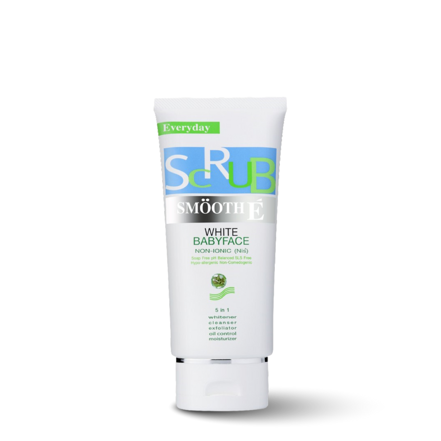 smooth e white babyface scrub 2.2 oz.