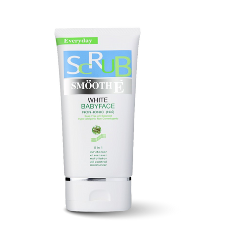 smooth e white babyface scrub 4 oz.