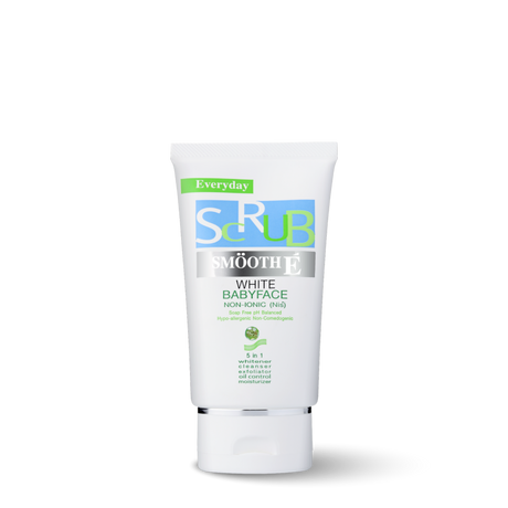 smooth e white babyface scrub 1.2 oz.