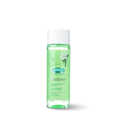 smooth e acne clear whitening toner 60 ml.
