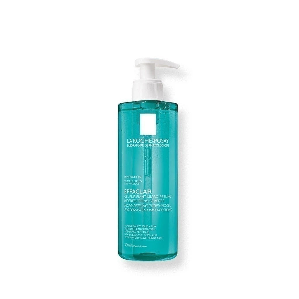 La Roche-Posay Effaclar Micro-Peeling Gel ลา โรช-โพเซย์ เจลทำความสะอาดผิว สำหรับผิวมันเป็นสิว (โฟมล้างหน้า ลดสิว)
