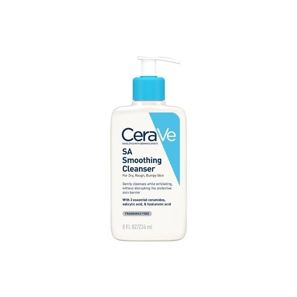 CERAVE SA Smoothing Cleanser เซราวี เอสเอ สมูทติ้ง คลีนเซอร์ ผลิตภัณฑ์ทำความสะอาด สำหรับผิวหยาบกร้าน ไม่เรียบเนียน 236m