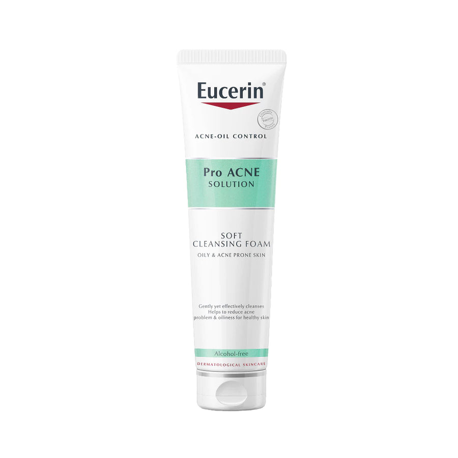 Eucerin PRO ACNE GENTLE CLEANSING FOAM ยูเซอริน โปร แอคเน่ โซลูชั่น เจนเทิล คลีนซิ่ง โฟม