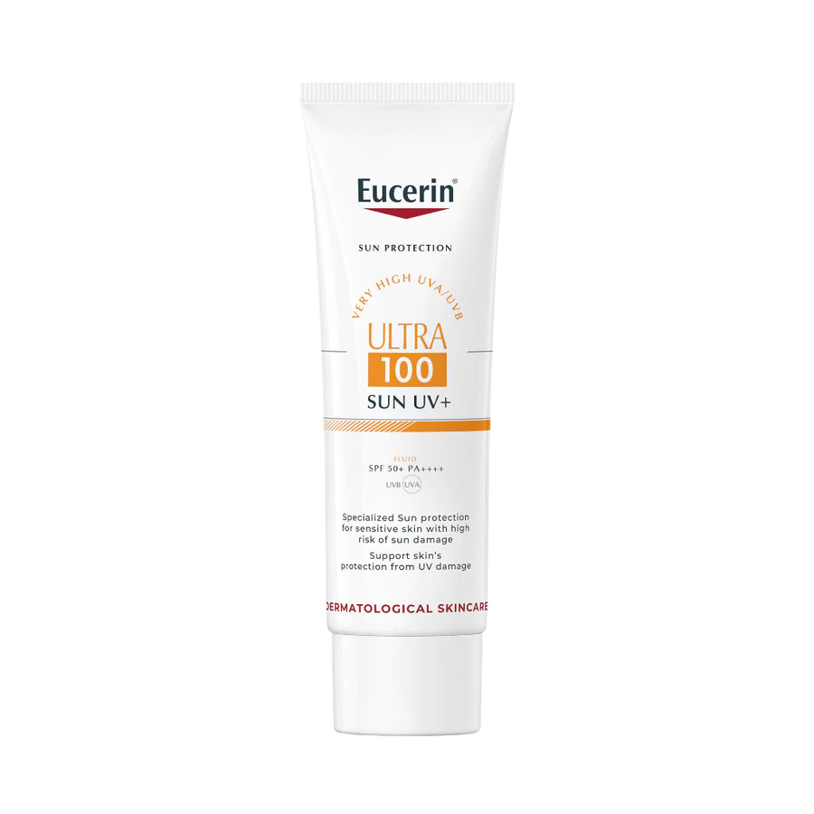 Eucerin SUN ULTRA 100 UV+ 80 ML กันแดดปกป้องสูงพิเศษ SPF 100