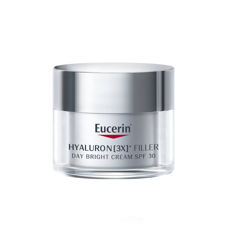 Eucerin HYALURON [3X]+ FILLER DAY BRIGHT CREAM SPF 30 50 ML ยูเซอริน ไฮยาลูรอน เดย์ครีมบำรุงผิวหน้า ลดเลือนริ้วรอยลึก