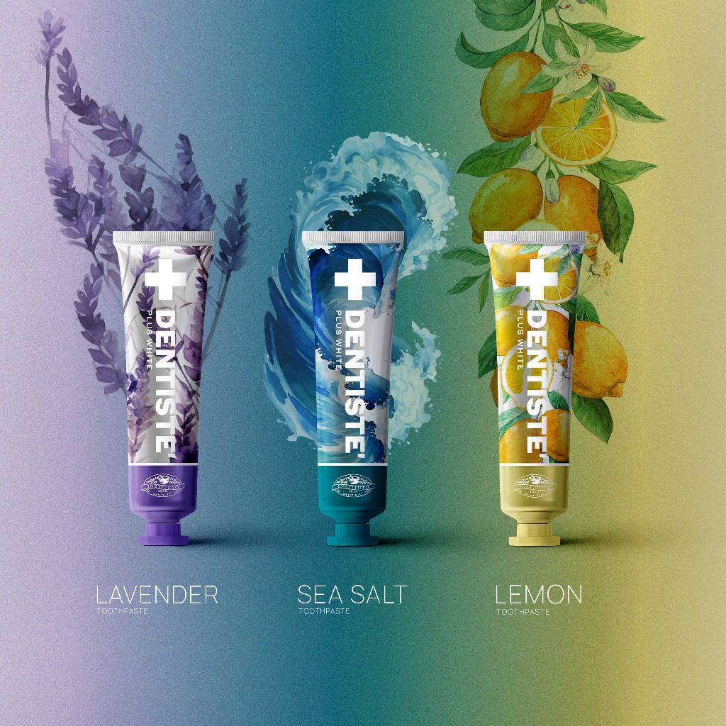 [Limited] Dentiste La Dolce Vita Set - Flavor Edition Toothpaste 50g. Lavender / Sea Salt / Lemon